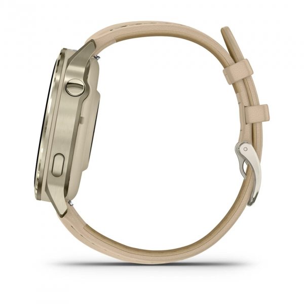GARMIN VENU 4 41ММ LUNAR GOLD С LIGHT SAND КОЖЕНА КАИШКА 8