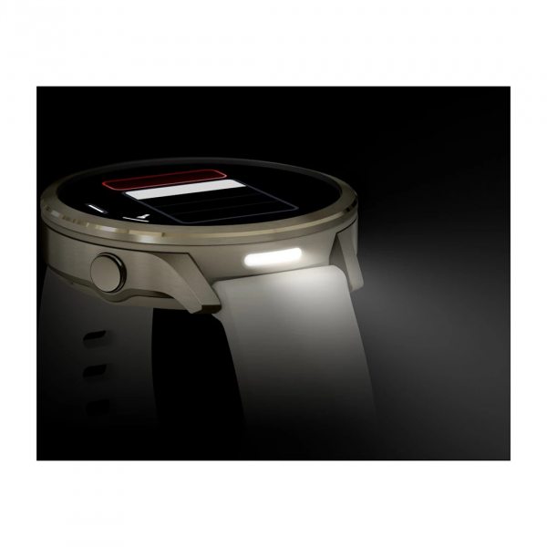 GARMIN VENU 4 41ММ LUNAR GOLD С LIGHT SAND КОЖЕНА КАИШКА 2