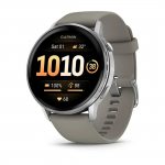 Garmin Venu 4 45мм Silver с Silver Gray силиконова каишка