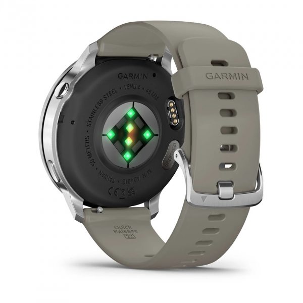 GARMIN VENU 4 45ММ SILVER С SILVER GRAY СИЛИКОНОВА КАИШКА 8