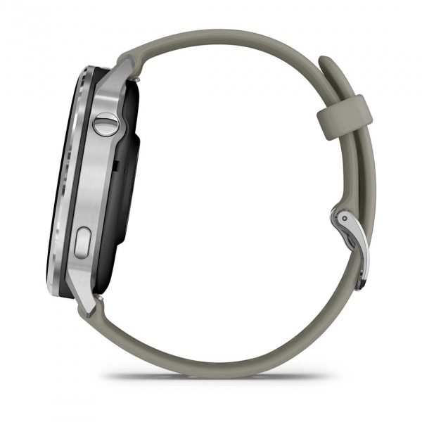 GARMIN VENU 4 45ММ SILVER С SILVER GRAY СИЛИКОНОВА КАИШКА 6