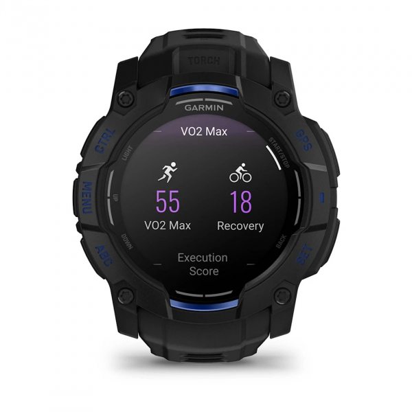 GARMIN INSTINCT 3 AMOLED 50ММ BLACK С BLACK/BOLT BLUE КАИШКА 6