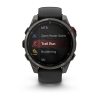 Garmin Fenix 8 Pro 47mm AMOLED Sapphire Carbon Gray DLC Titanium с Black/Pebble Gray силиконова каишка  1
