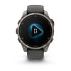 Garmin Fenix 8 Pro 47mm AMOLED Sapphire Titanium с Graphite/Black силиконова каишка  5