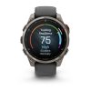 Garmin Fenix 8 Pro 47mm AMOLED Sapphire Titanium с Graphite/Black силиконова каишка  10