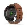 Garmin Fenix 8 Pro 47mm AMOLED Sapphire Carbon Grey DLC Titanium с Chestnut кожена каишка 7