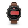 Garmin Fenix 8 Pro 47mm AMOLED Sapphire Carbon Grey DLC Titanium с Chestnut кожена каишка 12