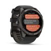 Garmin Fenix 8 Pro 51mm AMOLED Sapphire Carbon Gray DLC Titanium с Black/Pebble Gray силиконова каишка 2