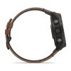 Garmin Fenix 8 Pro 51mm AMOLED Sapphire Carbon Grey DLC Titanium с Chestnut кожена каишка 3