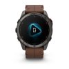 Garmin Fenix 8 Pro 51mm AMOLED Sapphire Carbon Grey DLC Titanium с Chestnut кожена каишка 2