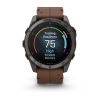 Garmin Fenix 8 Pro 51mm AMOLED Sapphire Carbon Grey DLC Titanium с Chestnut кожена каишка 5