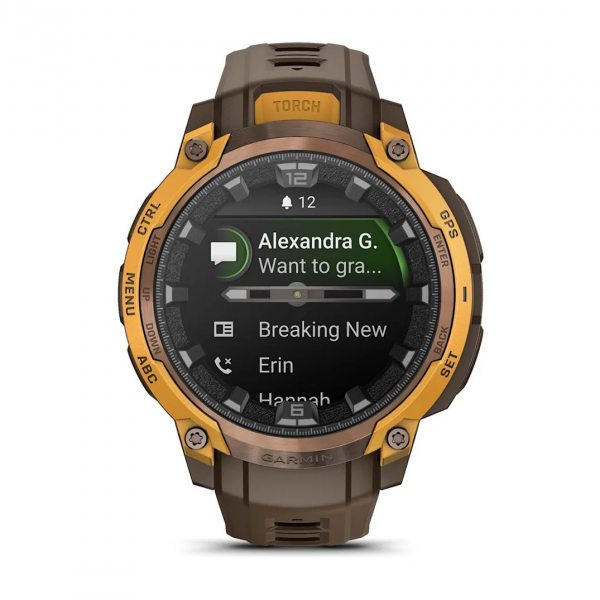 GARMIN INSTINCT CROSSOVER AMOLED BRONZE/SUNBURST 12