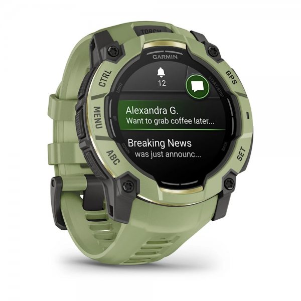 GARMIN INSTINCT 3 AMOLED 50ММ FERN GREEN С FERN GREEN КАИШКА 3