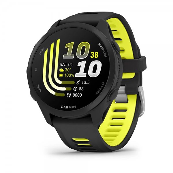 GARMIN FORERUNNER 170 BLACK С BLACK/AMP YELLOW КАИШКА