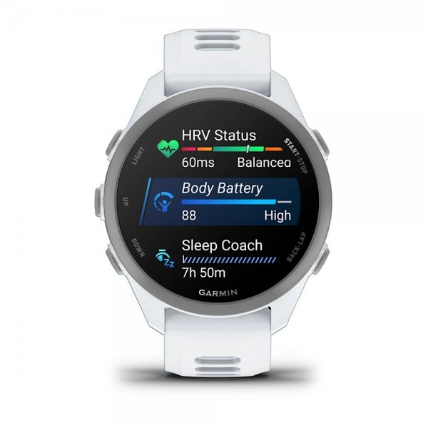 GARMIN FORERUNNER 170 MUSIC WHITESTONE С WHITESTONE/CLOUD BLUE КАИШКА 2