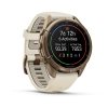 Garmin Fenix 9 Pro inReach 43mm Autumn Gold Titanium с Cream/French Grey силиконова каишка 1