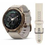 Garmin Fenix 9 Pro inReach 43mm Autumn Gold Titanium с Bone кожена каишка