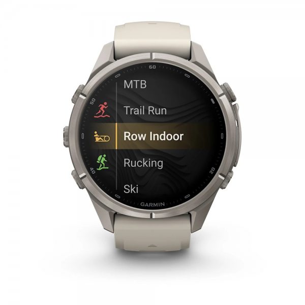 GARMIN FENIX 9 PRO INREACH 43MM TITANIUM С FOG GREY/DARK SANDSTONE СИЛИКОНОВА КАИШКА 3