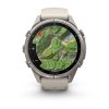 Garmin Fenix 9 Pro inReach 43mm Titanium с Fog Grey/Dark Sandstone силиконова каишка 4