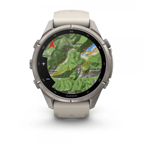 GARMIN FENIX 9 PRO INREACH 43MM TITANIUM С FOG GREY/DARK SANDSTONE СИЛИКОНОВА КАИШКА 4