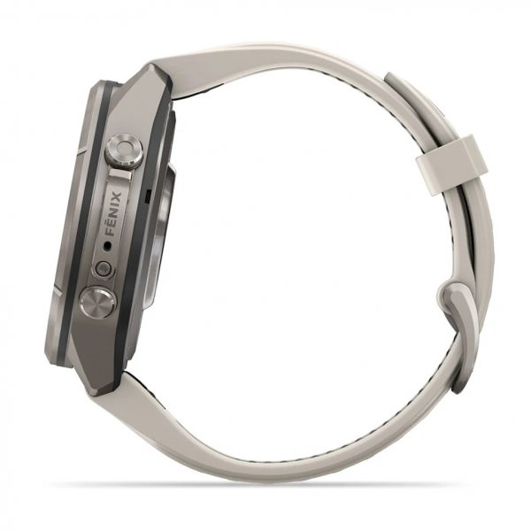 GARMIN FENIX 9 PRO INREACH 43MM TITANIUM С FOG GREY/DARK SANDSTONE СИЛИКОНОВА КАИШКА 6