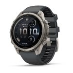Garmin Fenix 9 Pro inReach 47mm Titanium с Graphite/Black силиконова каишка 