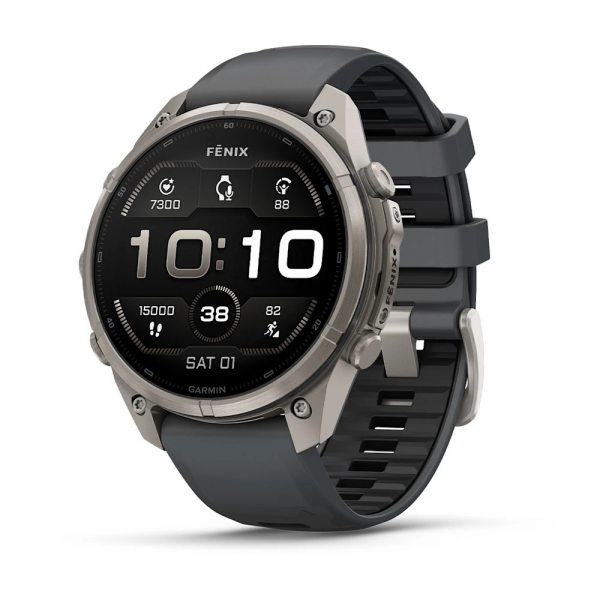 GARMIN FENIX 9 PRO 47MM TITANIUM С GRAPHITE/BLACK СИЛИКОНОВА КАИШКА