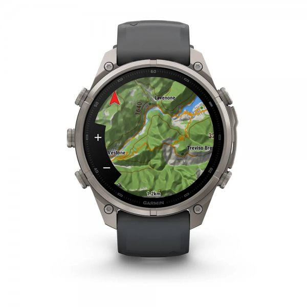 GARMIN FENIX 9 PRO 47MM TITANIUM С GRAPHITE/BLACK СИЛИКОНОВА КАИШКА 3