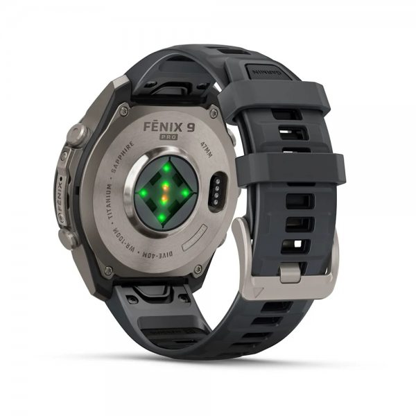 GARMIN FENIX 9 PRO 47MM TITANIUM С GRAPHITE/BLACK СИЛИКОНОВА КАИШКА 7