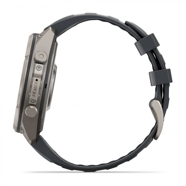 GARMIN FENIX 9 PRO 47MM TITANIUM С GRAPHITE/BLACK СИЛИКОНОВА КАИШКА 6