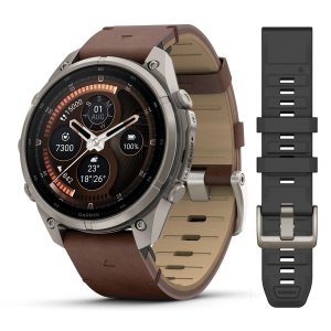 Garmin Fenix 9 Pro inReach 47mm Titanium с Walnut кожена каишка