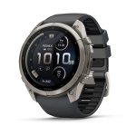 Garmin Fenix 9 Pro inReach 51mm Titanium с Graphite/Black силиконова каишка