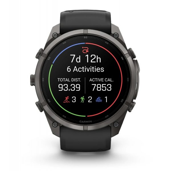 GARMIN FENIX 9 PRO INREACH 51MM TITANIUM С WALNUT КОЖЕНА КАИШКА 1