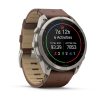 Garmin Fenix 9 Pro inReach 51mm Titanium с Walnut кожена каишка 4