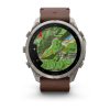 Garmin Fenix 9 Pro inReach 51mm Titanium с Walnut кожена каишка 2