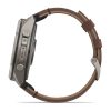 Garmin Fenix 9 Pro inReach 51mm Titanium с Walnut кожена каишка 6
