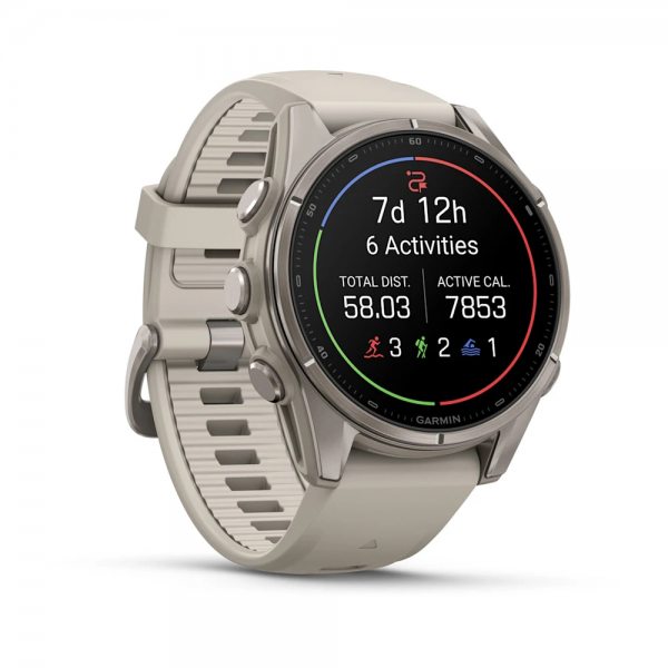 GARMIN FENIX 9 43MM TITANIUM С FOG GREY СИЛИКОНОВА КАИШКА 2