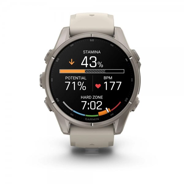 GARMIN FENIX 9 43MM TITANIUM С FOG GREY СИЛИКОНОВА КАИШКА 10
