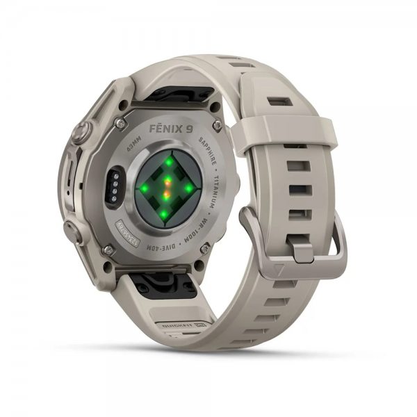GARMIN FENIX 9 43MM TITANIUM С FOG GREY СИЛИКОНОВА КАИШКА 4