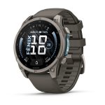 Garmin Fenix 9 47mm Titanium с Pebble Grey силиконова каишка