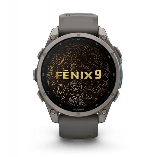 GARMIN FENIX 9 47MM CARBON GREY DLC TITANIUM С BLACK СИЛИКОНОВА КАИШКА 1