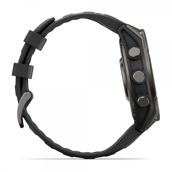 GARMIN FENIX 9 47MM CARBON GREY DLC TITANIUM С BLACK СИЛИКОНОВА КАИШКА 6