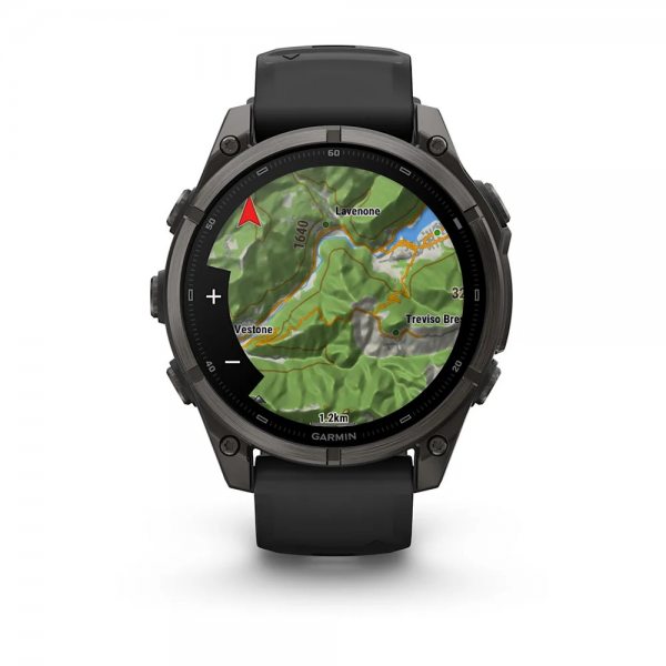 GARMIN FENIX 9 47MM CARBON GREY DLC TITANIUM С BLACK СИЛИКОНОВА КАИШКА 5