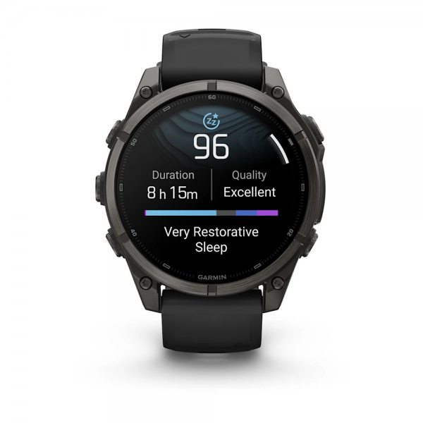 GARMIN FENIX 9 47MM CARBON GREY DLC TITANIUM С BLACK СИЛИКОНОВА КАИШКА 2