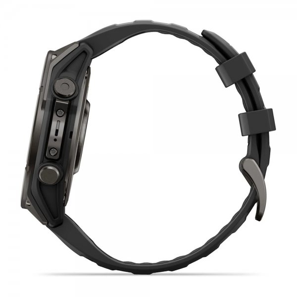 GARMIN FENIX 9 47MM CARBON GREY DLC TITANIUM С BLACK СИЛИКОНОВА КАИШКА 7